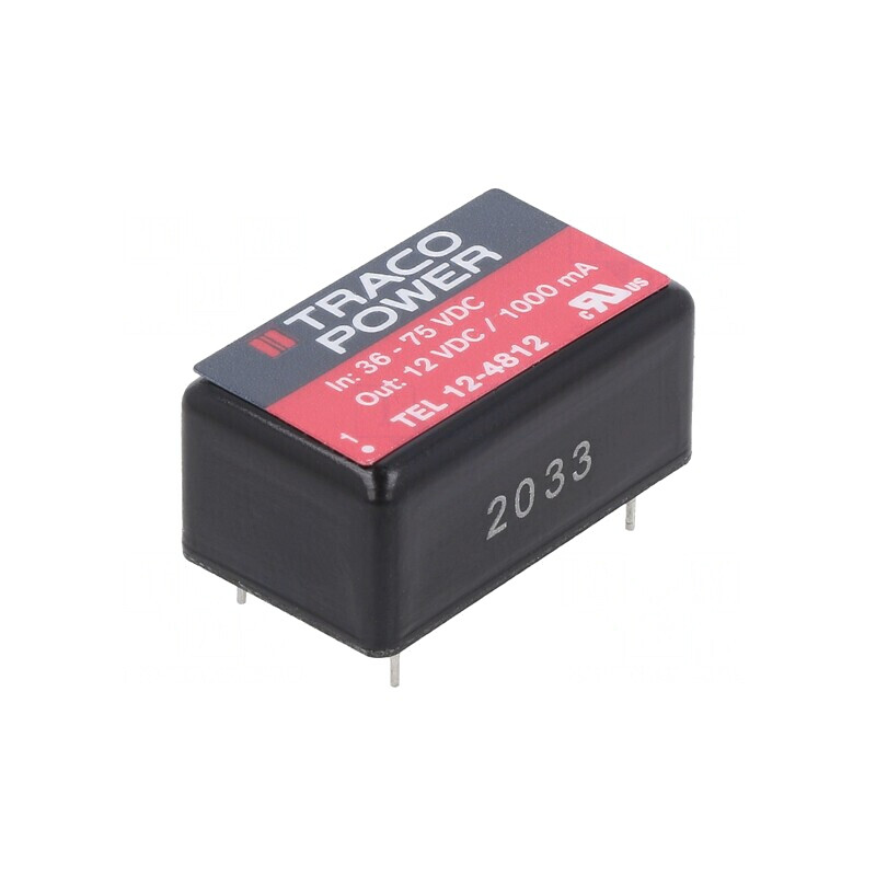 Convertor DC/DC 12W 36-75V la 12V 1000mA | Electronic-mag.ro | Componente Electronice