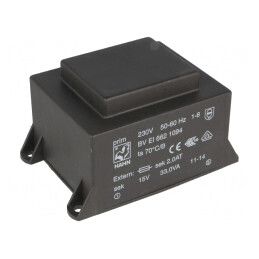 Transformator încapsulat 33VA 230V 15V 2.2A PCB | Electronic-mag.ro | Componente Electronice