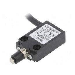 Limitator cursă bolţ Ø7mm cu capac de praf 5A IP67 | Electronic-mag.ro | Componente Electronice