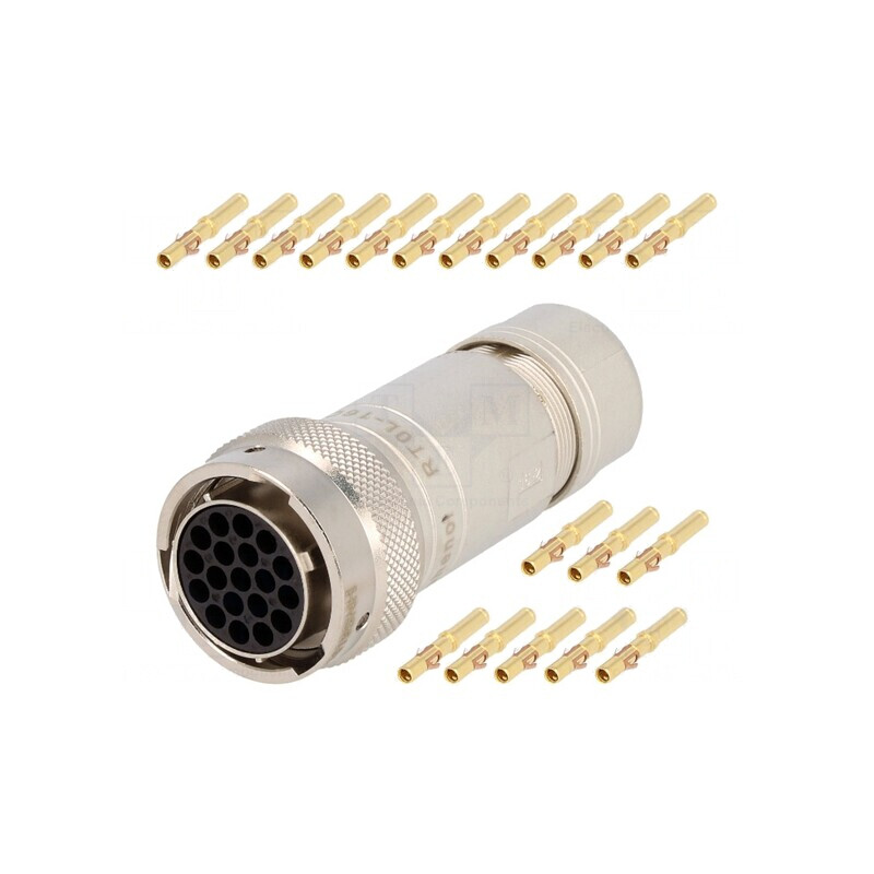 Conector Circular Crimpat pe Cablu 19 PIN RT360 Mufă Mamă | Electronic-mag.ro | Componente Electronice
