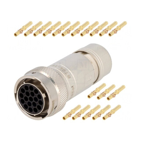 Conector Circular Crimpat pe Cablu 19 PIN RT360 Mufă Mamă | Electronic-mag.ro | Componente Electronice