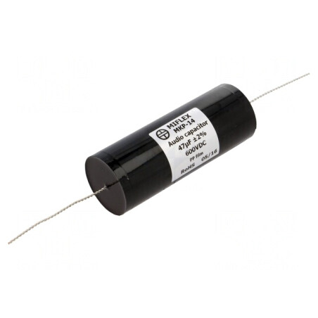 Condensator cu Polipropilenă 47uF 600VDC 2% 42.5x112mm | Electronic-mag.ro | Componente Electronice