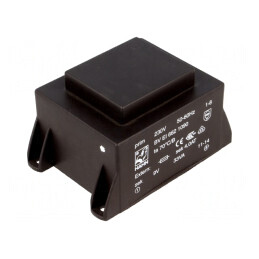 Transformator încapsulat 33VA 230VAC 9V 3.67A PCB BVEI | Electronic-mag.ro | Componente Electronice