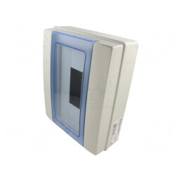 Carcasă aparatură modulară IP65 gri deschis 12 module | Electronic-mag.ro | Componente Electronice