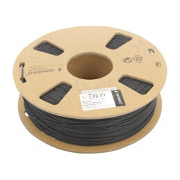 Filament: PLA | 1,75mm | neagră | 190÷220°C | 1kg | elastic | 3DP-PLA-FL-01-BK