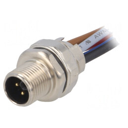 Soclu M12 5-Pin Mamă cu Cabluri 63V 12A | Electronic-mag.ro | Componente Electronice