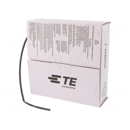 Manşon termocontractabil 3,2mm negru 10m | Electronic-mag.ro | Componente Electronice