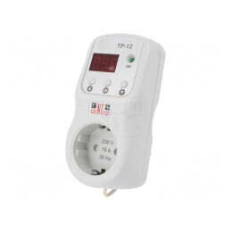 Regulator Digital de Temperatură -10÷45°C 220-230V SCHUKO TR-12-1