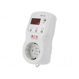 Regulator Digital de Temperatură -10÷45°C 220-230V SCHUKO TR-12-1 | Electronic-mag.ro | Componente Electronice