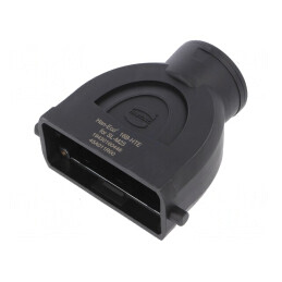 Carcasă pentru conectori HDC Han-Eco B 16B drept | Electronic-mag.ro | Componente Electronice