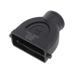 Carcasă pentru conectori HDC Han-Eco B 16B drept | Electronic-mag.ro | Componente Electronice
