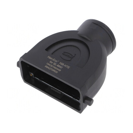 Carcasă pentru conectori HDC Han-Eco B 16B drept | Electronic-mag.ro | Componente Electronice