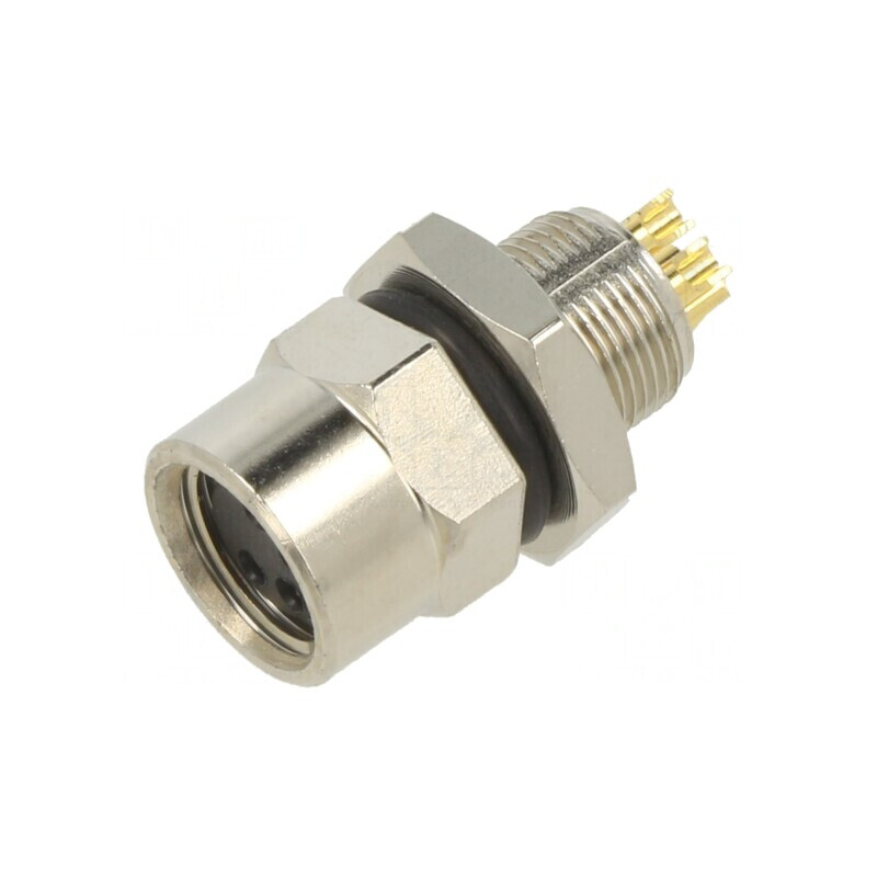 Conector Femelă M8 Metalic pentru Panou, Hexagonal, 1838839-2 | Electronic-mag.ro | Componente Electronice