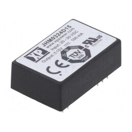 Convertor DC/DC 3W 20-30V la 15V/-15V THT JHM0324D15 | Electronic-mag.ro | Componente Electronice