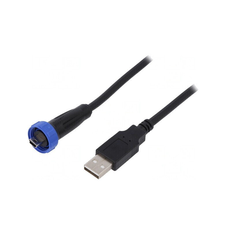 Cablu Adaptor USB A la USB B Mini Etanș IP68 4.5m | Electronic-mag.ro | Componente Electronice