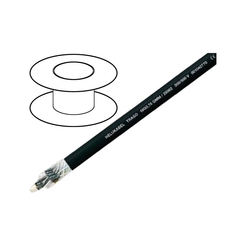 Cablu TRAGO neecranat 24x1mm2 Cu litat negru 300V/500V | Electronic-mag.ro | Componente Electronice