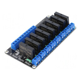 Modul Releu Semiconductor 8 Canale 5V 240V 2A | Electronic-mag.ro | Componente Electronice