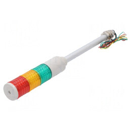 Coloană de semnalizare LED roşu/ambră/verde ST45L-3-24-RAG | Electronic-mag.ro | Componente Electronice