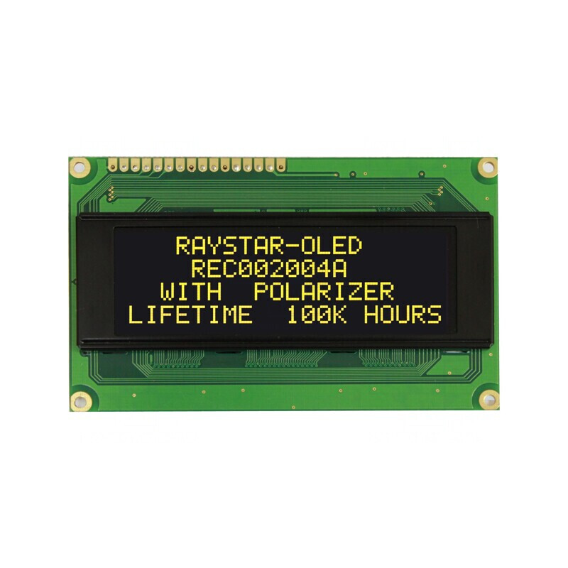 Afișaj OLED Alfanumeric 20x4 Galben 98x60x10mm 16 PIN-uri | Electronic-mag.ro | Componente Electronice