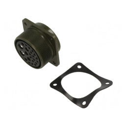 Conector Circular 32 mm Aliaj Aluminiu Oliv | Electronic-mag.ro | Componente Electronice