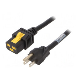 Cablu Alimentare IEC C19 Mamă la NEMA 5-15 Mufă PVC 6m 15A | Electronic-mag.ro | Componente Electronice