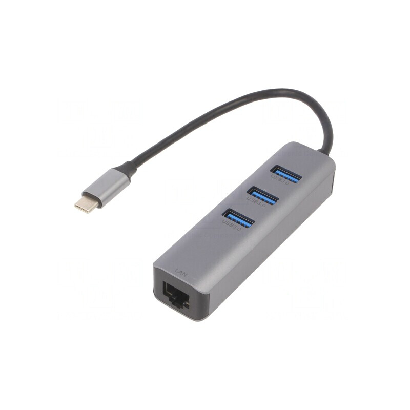 Adaptor USB-Fast Ethernet cu Hub USB 3.1 10/100/1000Mbps | Electronic-mag.ro | Componente Electronice Adaptor USB-Fast Ethernet cu Hub USB 3.1 10/100/1000Mbps | Electronic-mag.ro | Componente Electronice
