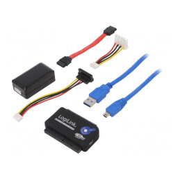 Adaptor USB pentru SATA | IDE 40pin,IDE 44pin,Soclu SATA | 5Gbps | AU0028A