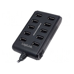 Hub USB 2.0 cu 10 Porturi 480Mbps | Electronic-mag.ro | Componente Electronice
