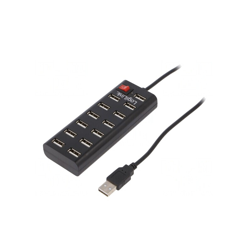 Hub USB 2.0 cu 13 Porturi și Alimentare Internă | Electronic-mag.ro | Componente Electronice
