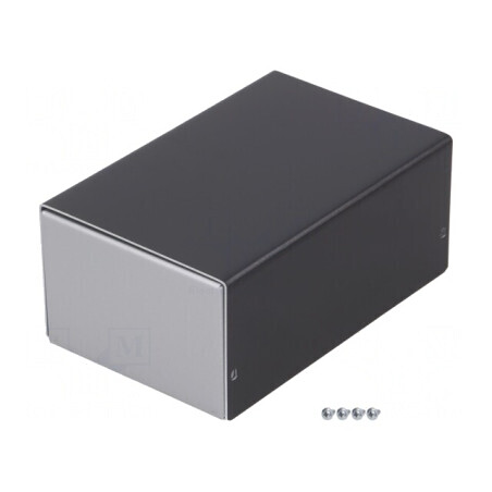 Carcasă aluminiu argint 104x160x69mm | Electronic-mag.ro | Componente Electronice