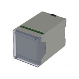 Carcasă DIN 109x70x75mm ABS Gri IP40 | Electronic-mag.ro | Componente Electronice