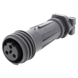 Conector Circular Mufă Mamă 3 PIN Filet Exterior | Electronic-mag.ro | Componente Electronice