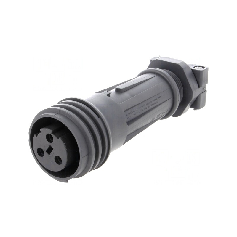 Conector Circular Mufă Mamă 3 PIN Filet Exterior | Electronic-mag.ro | Componente Electronice