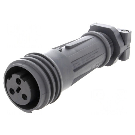 Conector Circular Mufă Mamă 3 PIN Filet Exterior | Electronic-mag.ro | Componente Electronice