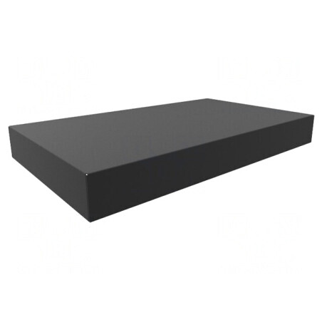 Carcasă oțel neagră 254x432x51mm | Electronic-mag.ro | Componente Electronice