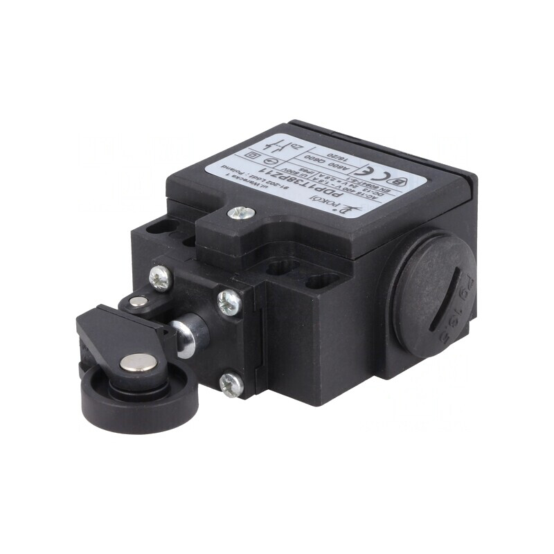Limitator cursă manetă 27mm, rolă plastic 22mm 10A | Electronic-mag.ro | Componente Electronice