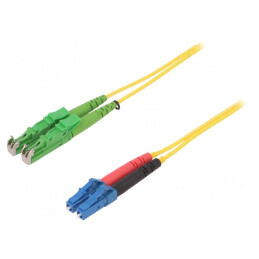 Patch cord fibră optică E2/APC, LC/UPC 1m