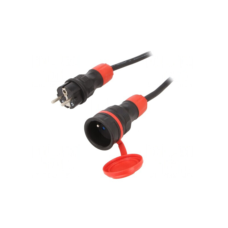 Prelungitor Alimentare 5m Negru 16A | Electronic-mag.ro | Componente Electronice