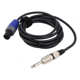 Cablu Audio Jack 6,3mm la SpeakON 3m Negru