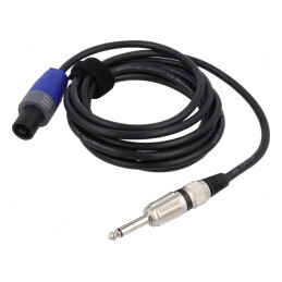 Cablu Audio Jack 6,3mm la SpeakON 3m Negru | Electronic-mag.ro | Componente Electronice