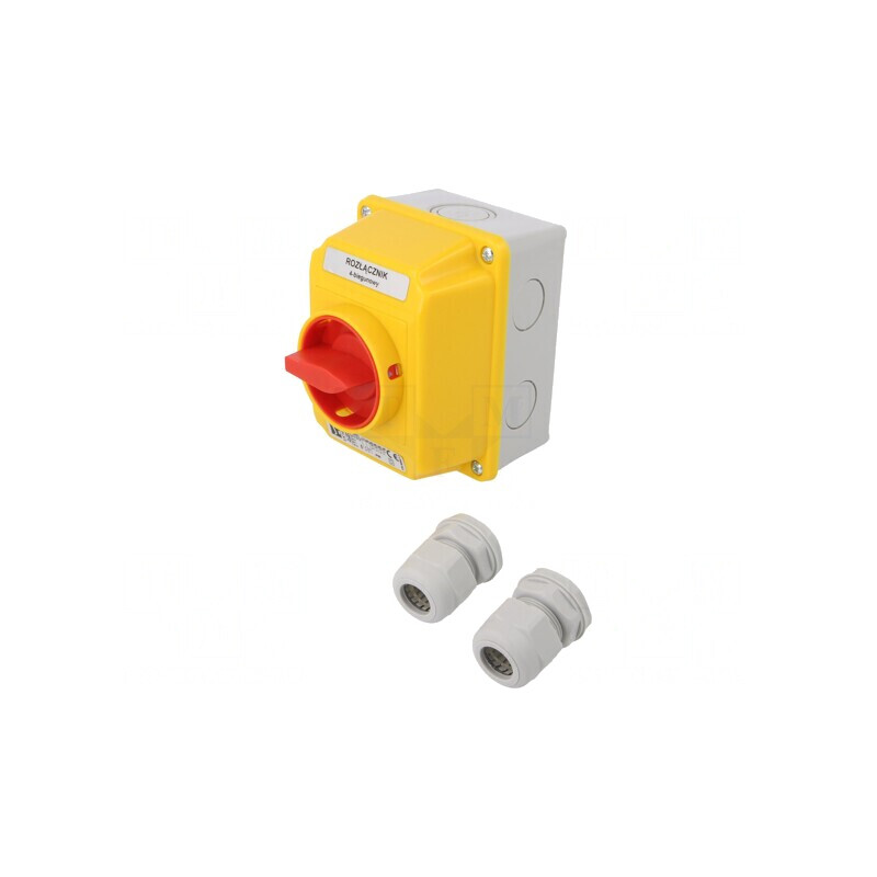 Comutator cu Came 16A 0-1 pentru Perete 4 Poli IP65 | Electronic-mag.ro | Componente Electronice