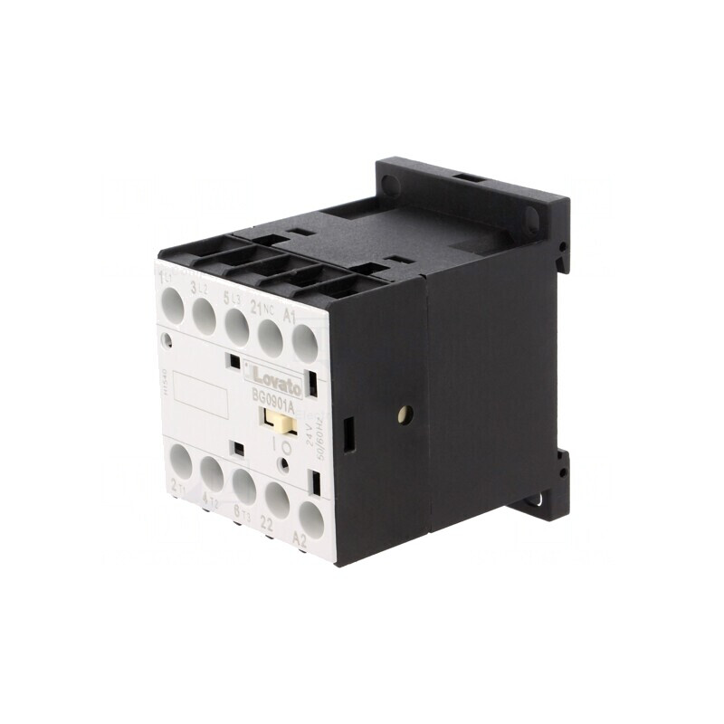 Contactor 3P NO + 3 NC 24VAC 9A BG