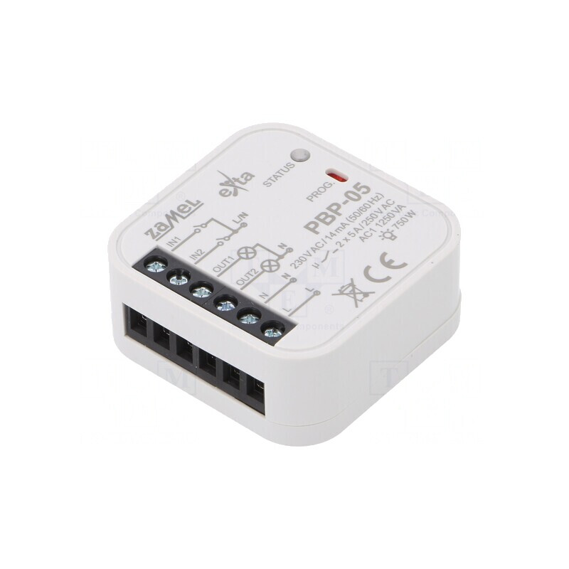 Releu Bistabil pentru Instalații de Impulsuri NO x2 10-55°C | Electronic-mag.ro | Componente Electronice