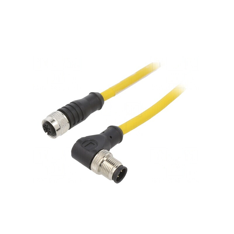 Cablu de conectare M12 PIN 5 mufă 250VAC 4A IP68 | Electronic-mag.ro | Componente Electronice