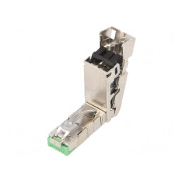 Mufă RJ45 Aurită 8P8C pentru Cablu IDC | Electronic-mag.ro | Componente Electronice