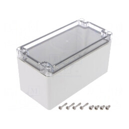 Carcasă universală gri 80x160x85 mm IK08 EURONORD | Electronic-mag.ro | Componente Electronice