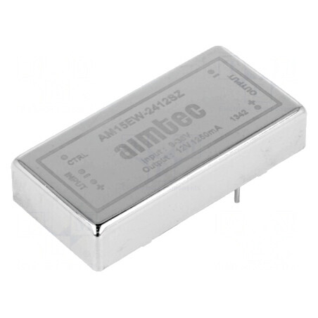 Convertor DC/DC 15W 9-36V la 12V 1.25A AM15EW-2412SZ | Electronic-mag.ro | Componente Electronice