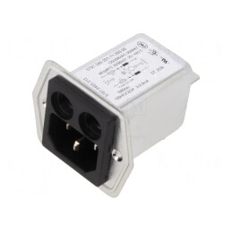 Conector Alimentare AC 4A 250V IEC 60320 5707 | Electronic-mag.ro | Componente Electronice