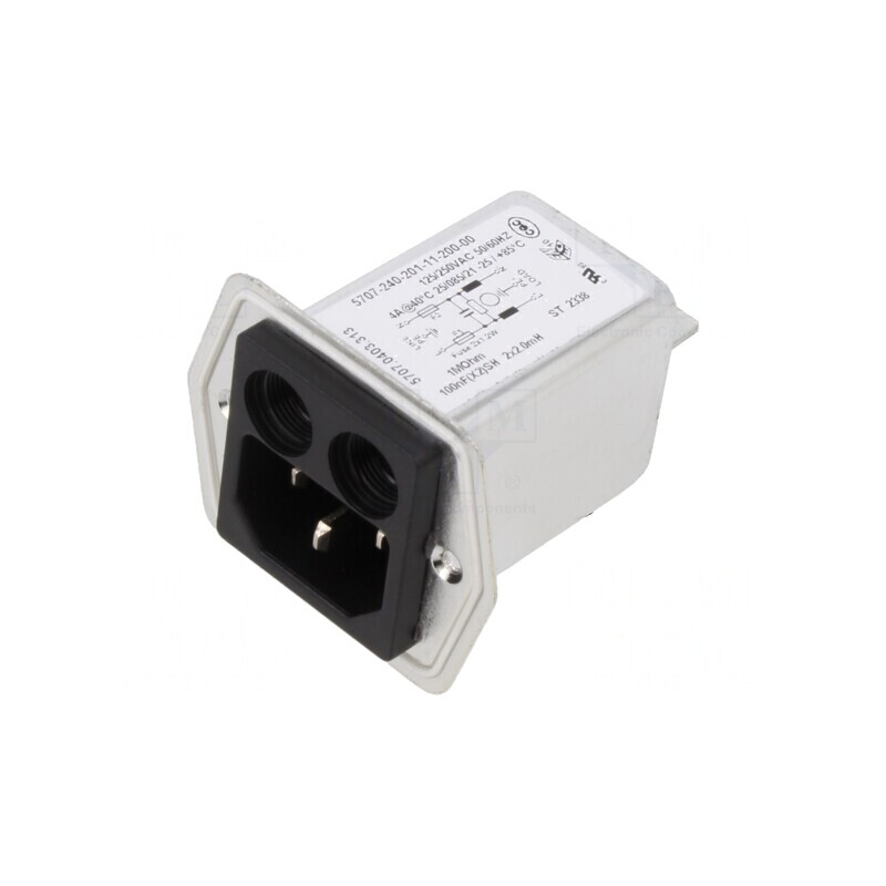 Conector Alimentare AC 4A 250V IEC 60320 5707 | Electronic-mag.ro | Componente Electronice Conector Alimentare AC 4A 250V IEC 60320 5707 | Electronic-mag.ro | Componente Electronice