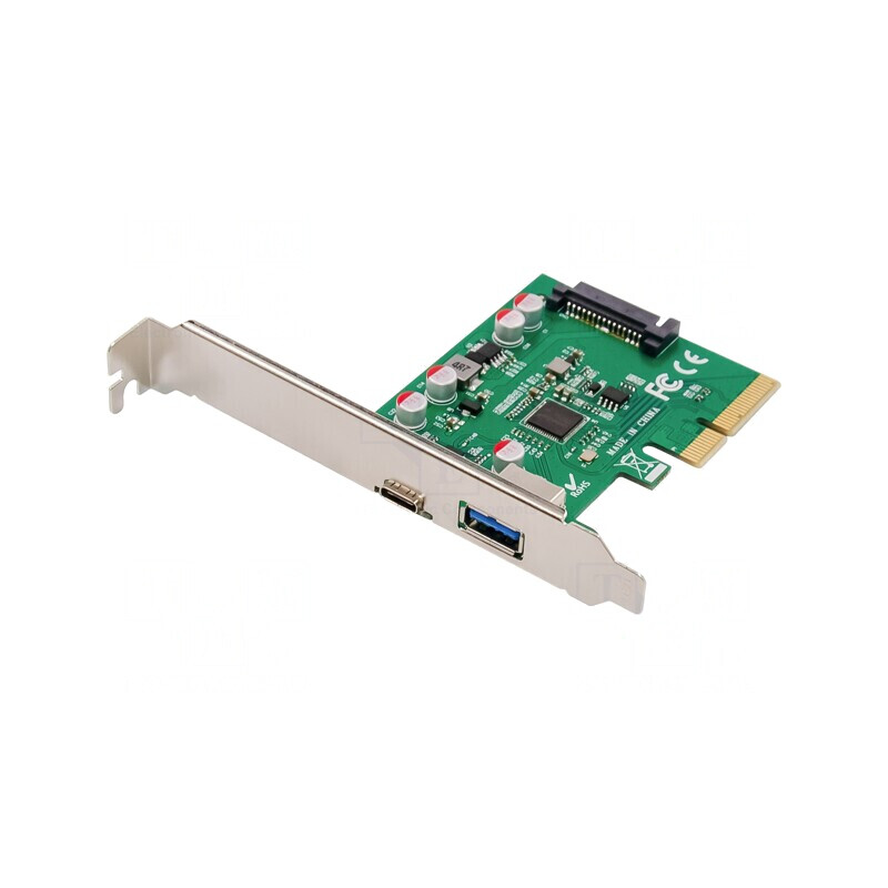 PCIe USB 3.1 Card 10Gbps USB-A & USB-C Adapter | Electronic-mag.ro | Componente Electronice